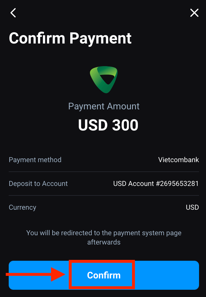 Como depositar dinheiro na Olymptrade via transferência bancária