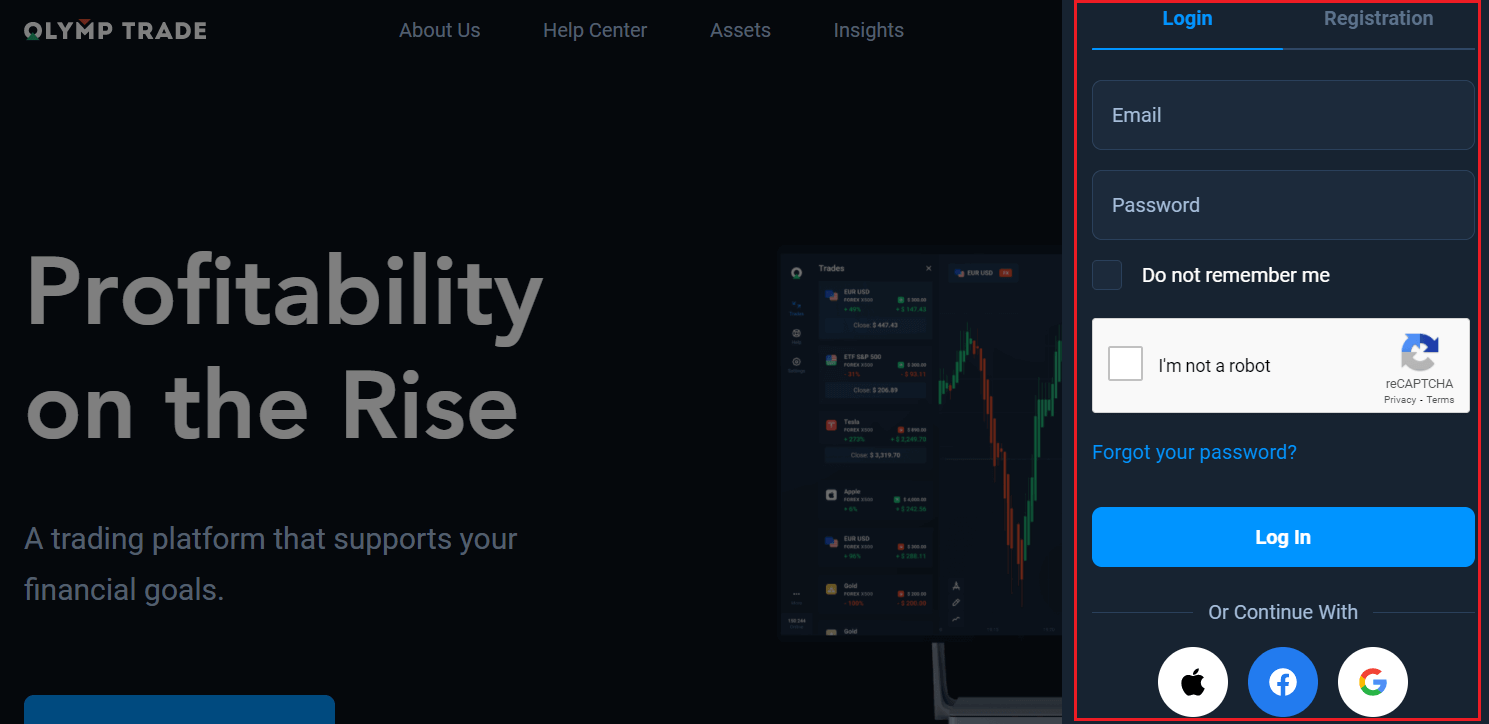 كيفية تسجيل الدخول والتحقق من الحساب في Olymptrade كيفية تسجيل الدخول والتحقق من الحساب في Olymptrade