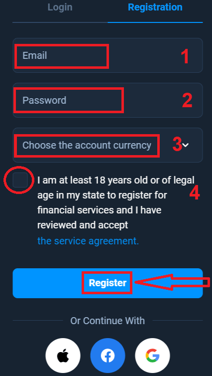 Como registrar uma conta na Olymptrade Como registrar uma conta na Olymptrade