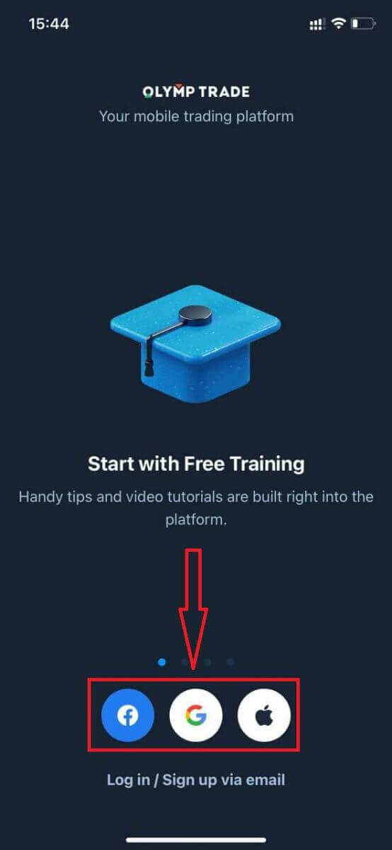 Como registrar uma conta na Olymptrade