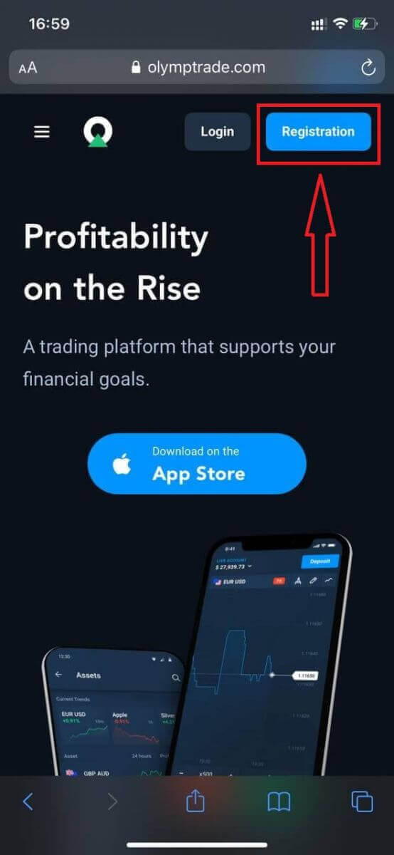 Cómo registrarse y operar en Forex en Olymptrade