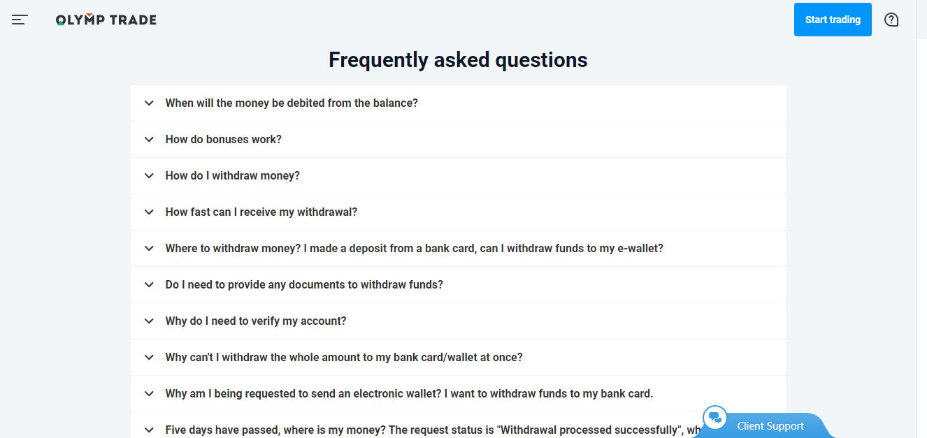 როგორ დააჩქაროთ თქვენი თანხები Olymptrade-ზე როგორ დააჩქაროთ თქვენი თანხები Olymptrade-ზე