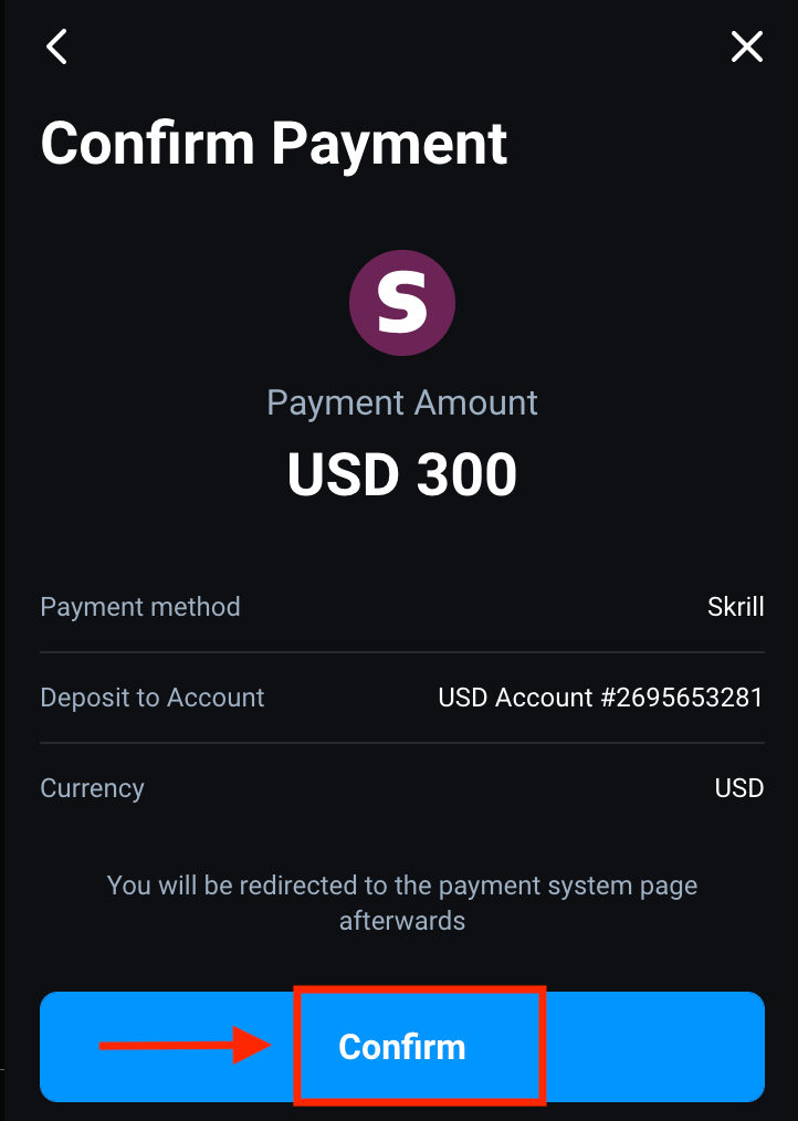 Metody wpłat Olymptrade: AstroPay, Perfect Money, Neteller, Skrill