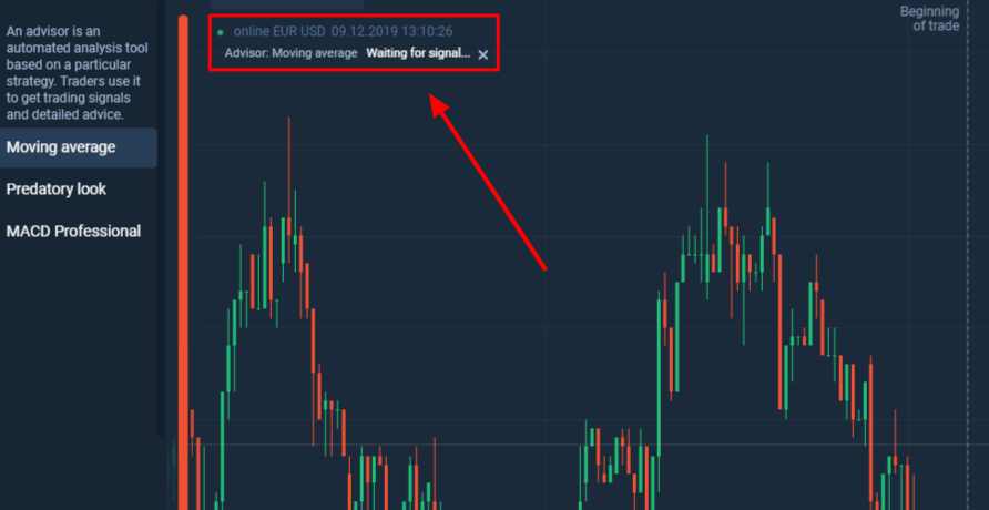 বিনামূল্যে বাণিজ্য সংকেত জন্য Olymptrade নতুন উপদেষ্টা প্রোগ্রাম
