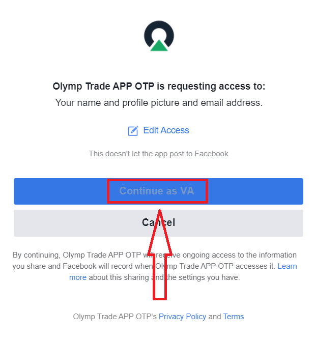 Conta aberta Olymptrade: abra uma conta demo para negociação prática