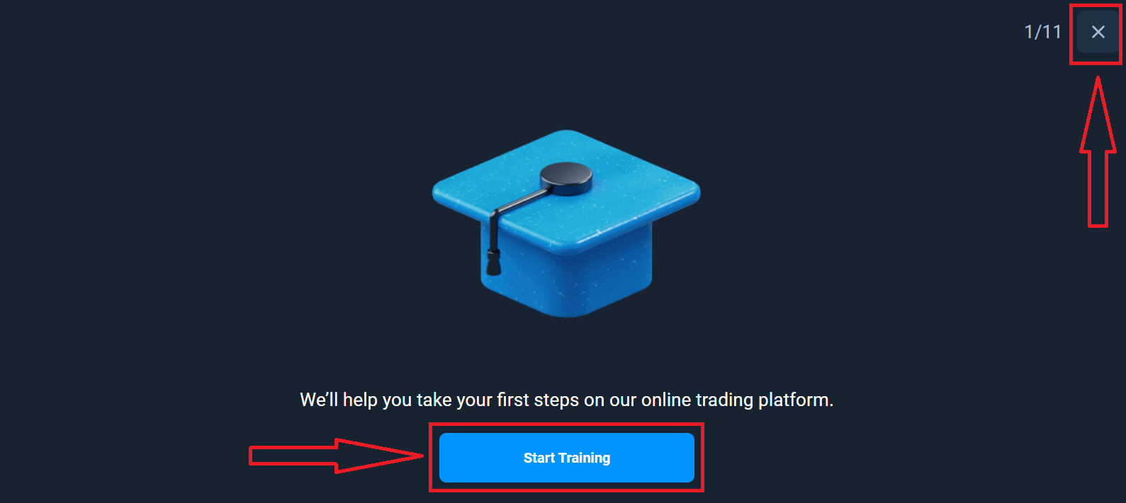 Conta aberta Olymptrade: abra uma conta demo para negociação prática