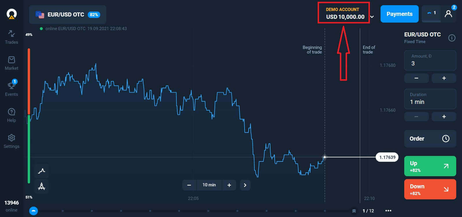 Conta aberta Olymptrade: abra uma conta demo para negociação prática